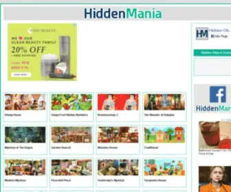 Hiddenmania.com(Html5 Hidden Object Games) Screenshot