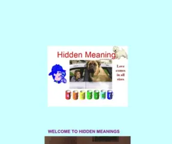 Hiddenmeanings.com(CATGANG WELCOME TO HIDDEN MEANINGS) Screenshot