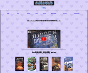 Hiddenmickeybook.com(HIDDEN MICKEY the Action Adventure Novel series about Walt Disney and Disneyland) Screenshot