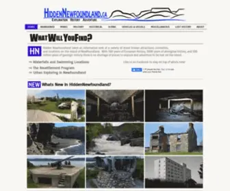 Hiddennewfoundland.ca(Hidden Newfoundland takes an informative look at a variety of lesser known attractions) Screenshot