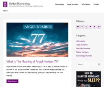 Hiddennumerology.com(Numerology) Screenshot