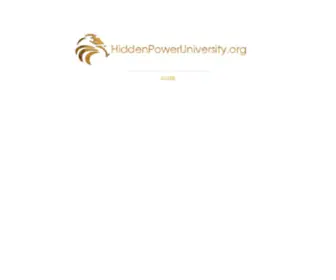 Hiddenpoweruniversity.com(Hiddenpoweruniversity) Screenshot