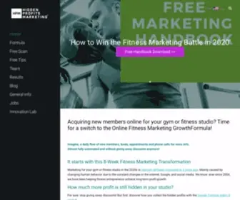 Hiddenprofitsmarketing.com(The Digital Fitness Marketing Experts) Screenshot