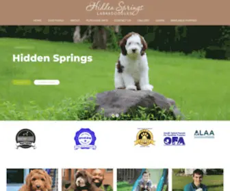 Hiddenspringslabradoodles.com(Hidden Springs) Screenshot