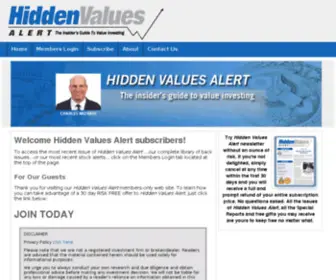 Hiddenvaluesalert.net(hiddenvaluesalert) Screenshot