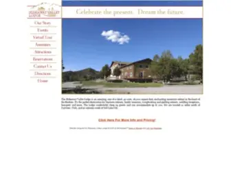 Hideawayvalleylodge.com(Family Reunion Cabin in Utah) Screenshot