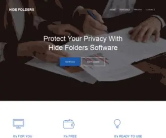Hidefolders.net(Hide Folders) Screenshot