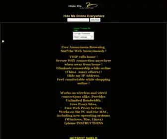 Hidemeonline.com(Hide Me Online Everywhere) Screenshot