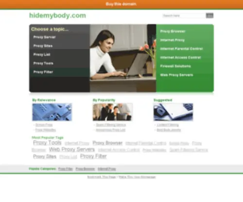 Hidemybody.com(Hidemybody) Screenshot