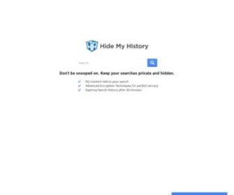 Hidemyhistory.co(Hide My History) Screenshot
