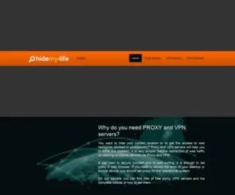Hidemy.life(Free Proxy List) Screenshot