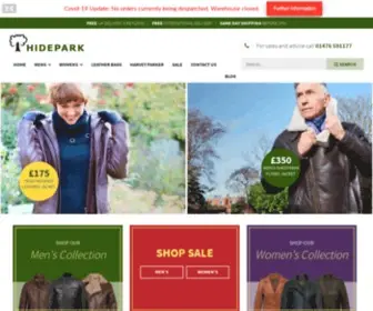Hidepark.co.uk(Real leather jackets) Screenshot