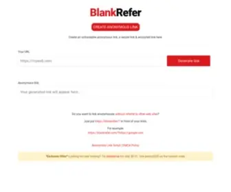 Hiderefer.com(Hide Refer) Screenshot