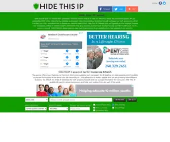 Hidethisip.net(Hide This IP) Screenshot