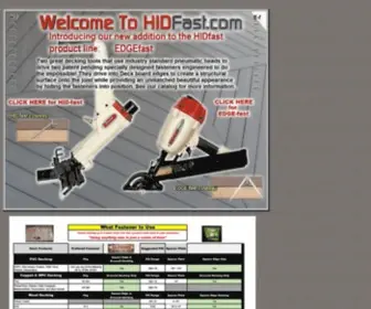 Hidfast.com(Hidden Deck Fasteners) Screenshot