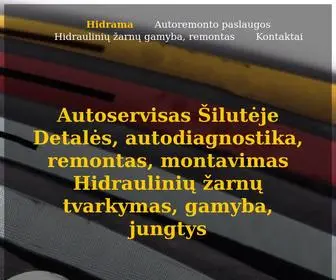 Hidrama.lt(Autoservisas Šilutėje) Screenshot