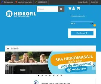 Hidrofil.com.ar(Construcción de piletas en Córdoba) Screenshot