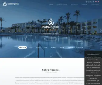 Hidroingenia.com(Piscinas de lujo para hoteles) Screenshot