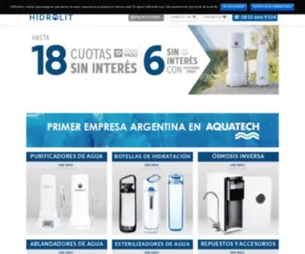 Hidrolit.com.ar(Sistemas de Tratamiento de Agua) Screenshot