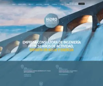 Hidroproyectos.com(HIDROPROYECTOS INGENIEROS CONSULTORES) Screenshot