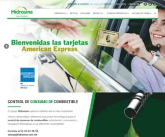 Hidrosina.com.mx(Grupo gasolinero) Screenshot