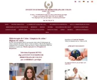Hidroterapiadecolon.es(Instituto Europeo de Hidroterapia de Colon) Screenshot
