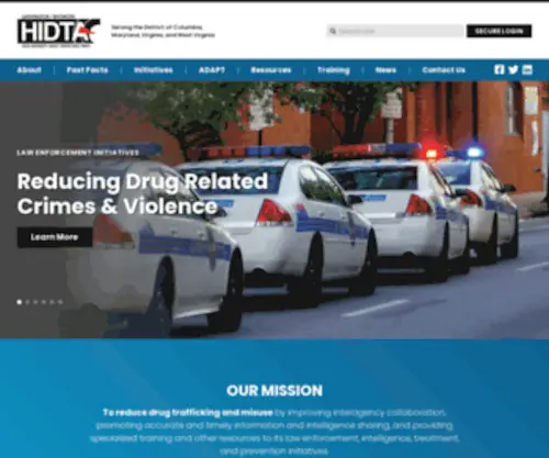 Hidta.org(High Intensity Drug Trafficking Areas) Screenshot