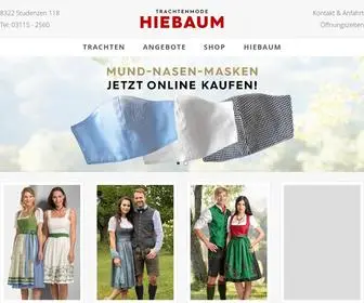 Hiebaum.at(Trachtenmode Hiebaum) Screenshot