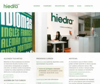 Hiedracenters.com(Cursos de idiomas y preparación de exámenes en Madrid) Screenshot