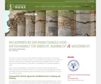 Hieke-Recht.de(Erbrechtskanzlei Hieke) Screenshot