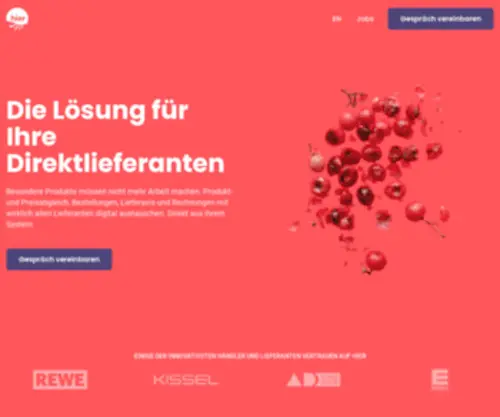 Hier.in(Die Bestell App für den Einzelhandel. Schneller und einfacher bei lokalen Herstellern bestellen) Screenshot