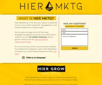 Hiermarketing.com(Hier Marketing) Screenshot