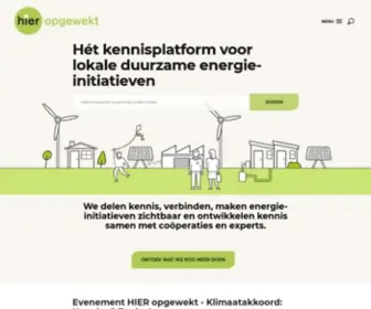 Hieropgewekt.nl(HIER opgewekt) Screenshot