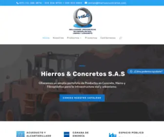 Hierrosyconcretos.com(Hierros y Concretos) Screenshot