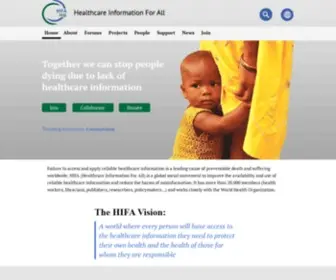 Hifavoices.org(Health Information For All) Screenshot