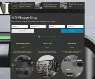 Hifi-Vintage-Shop.com(HiFi-Vintage: Geräte) Screenshot