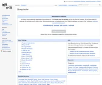 Hifi-Wiki.de(Die freie HiFi) Screenshot