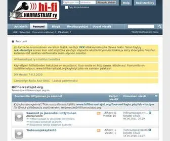 Hifiharrastajat.org(Hifiharrastajat ry) Screenshot