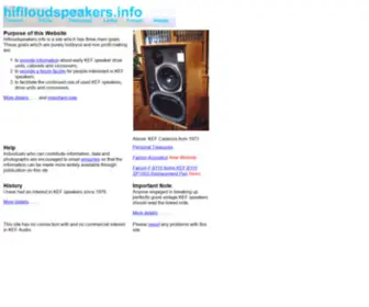 Hifiloudspeakers.info(Hifiloudspeakers info) Screenshot