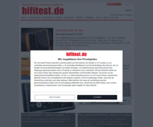 Hifivision.net(Aktuelle Geräte im Test) Screenshot