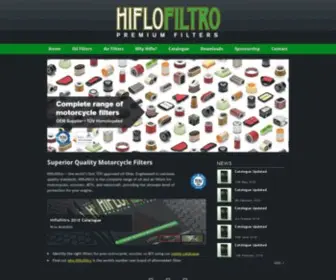 Hiflofiltro.com(Hiflofiltro Premium Filters) Screenshot