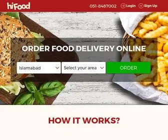 Hifood.pk(Order Food Online in Pakistan) Screenshot