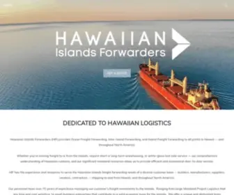 Hiforwarders.com(Hawaiian Islands Forwarders) Screenshot