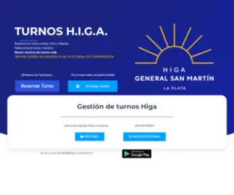 Higa.net.ar(Ahora podes solicitar tu turno de manera online en H.I.G.A. LA PLATA) Screenshot