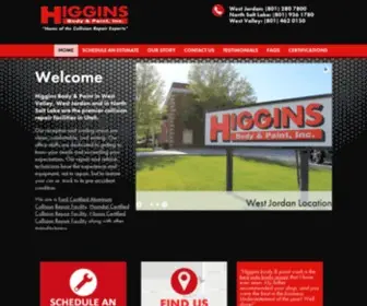 Higginsbodyandpaint.com(Home Of The Collision Repair Experts Higgins body and Paint is the leading auto body repair and paint shop) Screenshot