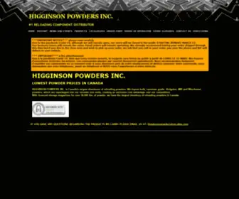 Higginsonpowders.com(HIGGINSON POWDERS INC) Screenshot