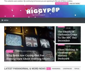 Higgypop.com(Paranormal, Unexplained, Ghosts & Conspiracies) Screenshot