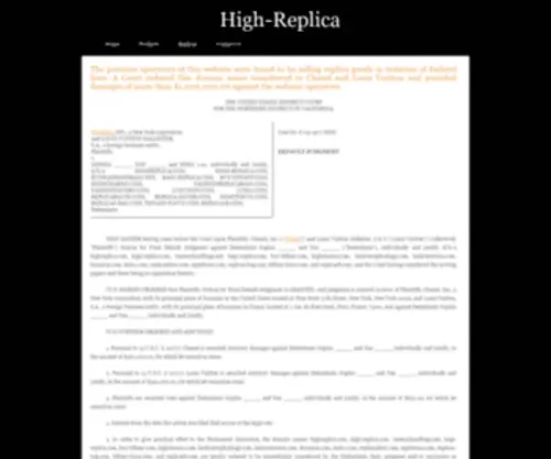 High-Replica.com(Fake handbags) Screenshot