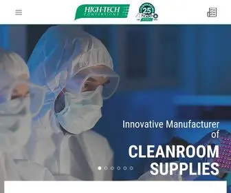 High-Techconversions.com(Manufacturer of Cleanroom Supplies & Wiping Products) Screenshot