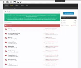 High-WAY.me(Forum für Diskussionen und Downloads von One) Screenshot